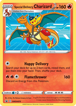 Special Delivery Charizard card